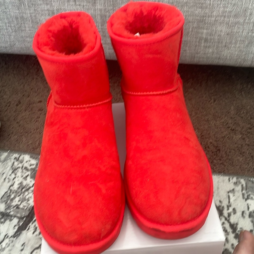 Orange UGG boots
